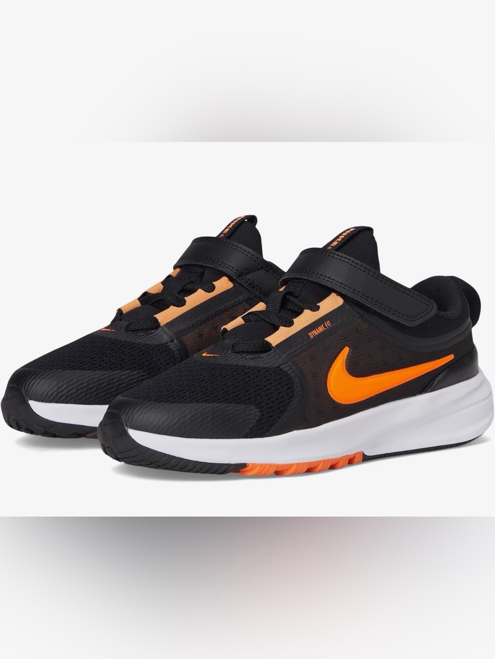 Nike Star Runner V Boys Black/Orange Athletic Shoes(1y)